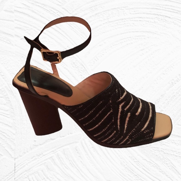 AD & Daughters Chunky Heeled Sandals Size 8.5 - Picture 1 of 10